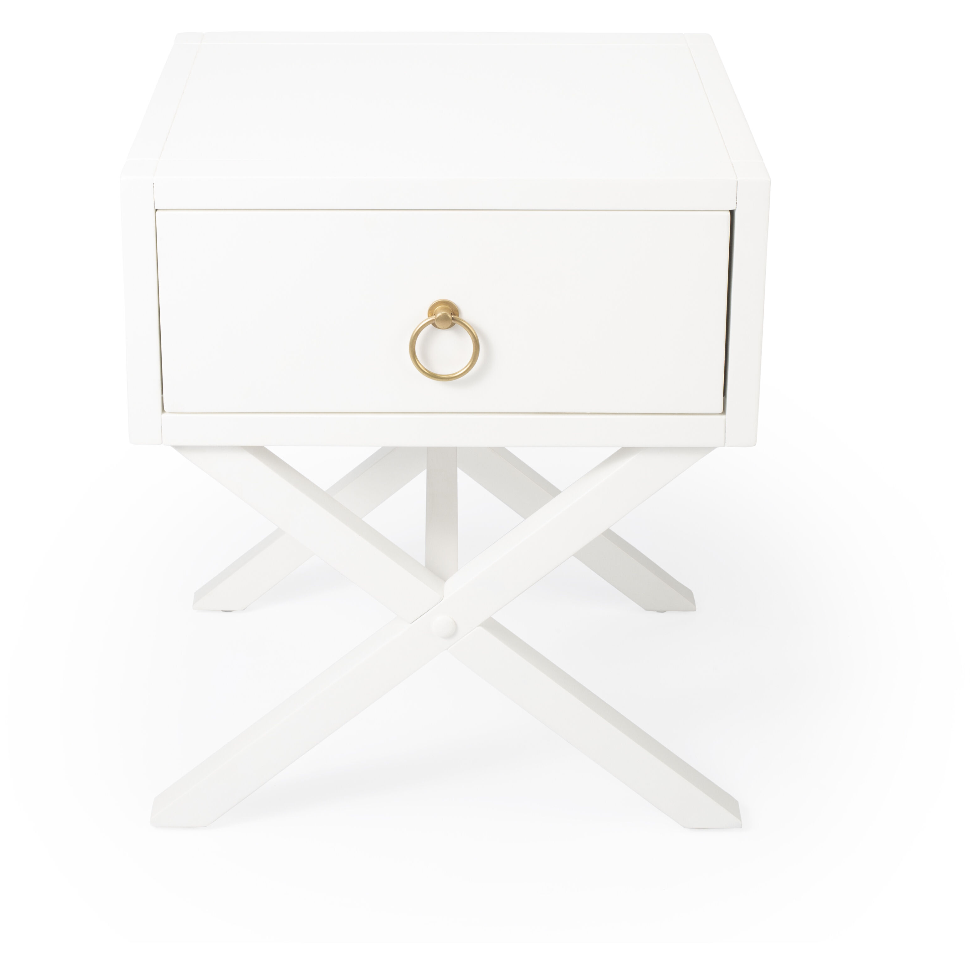 Lark White End or Side Table