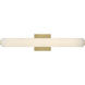 Marti LED 22.75 inch Lacquered Brass Bath Light Wall Light, Linear