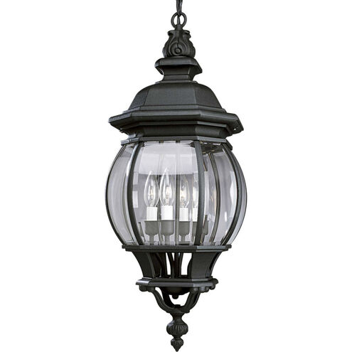 PraGallinule 4 Light 11.13 inch Textured Black Outdoor Hanging Lantern