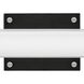 Rollins LED 24 inch Black with Chrome Bath Light Wall Light in Black/Chrome, Vertical