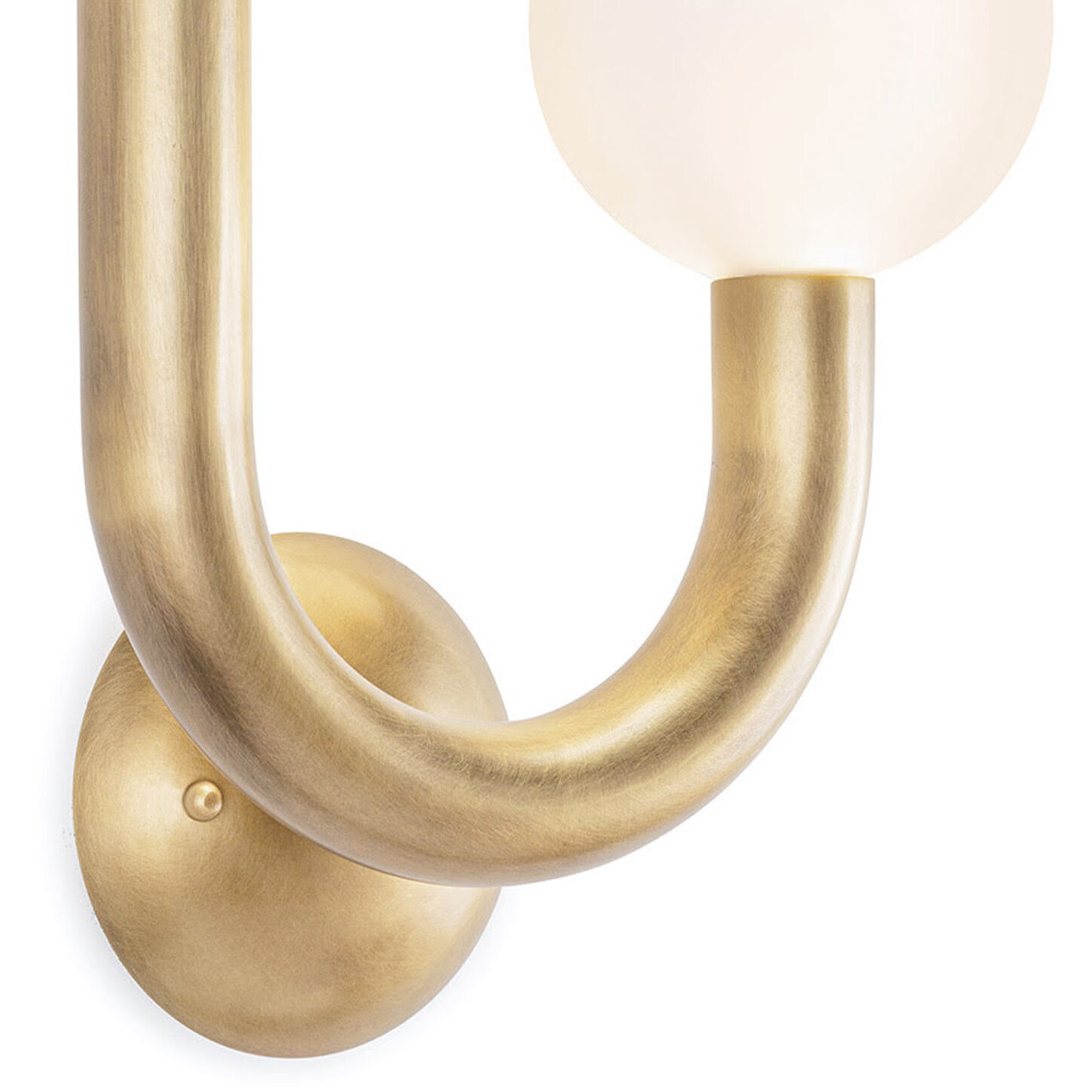 Happy LED 11.25 inch Natural Brass Wall Sconce Wall Light, Right Side