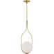 Windsor Smith Jodo 1 Light 11.5 inch Hand-Rubbed Antique Brass Pendant Ceiling Light