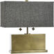 Eleanora 17 inch 60 watt Polished Brass Table Lamp Portable Light