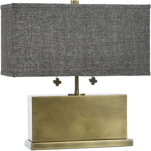 Eleanora 17 inch 60 watt Polished Brass Table Lamp Portable Light