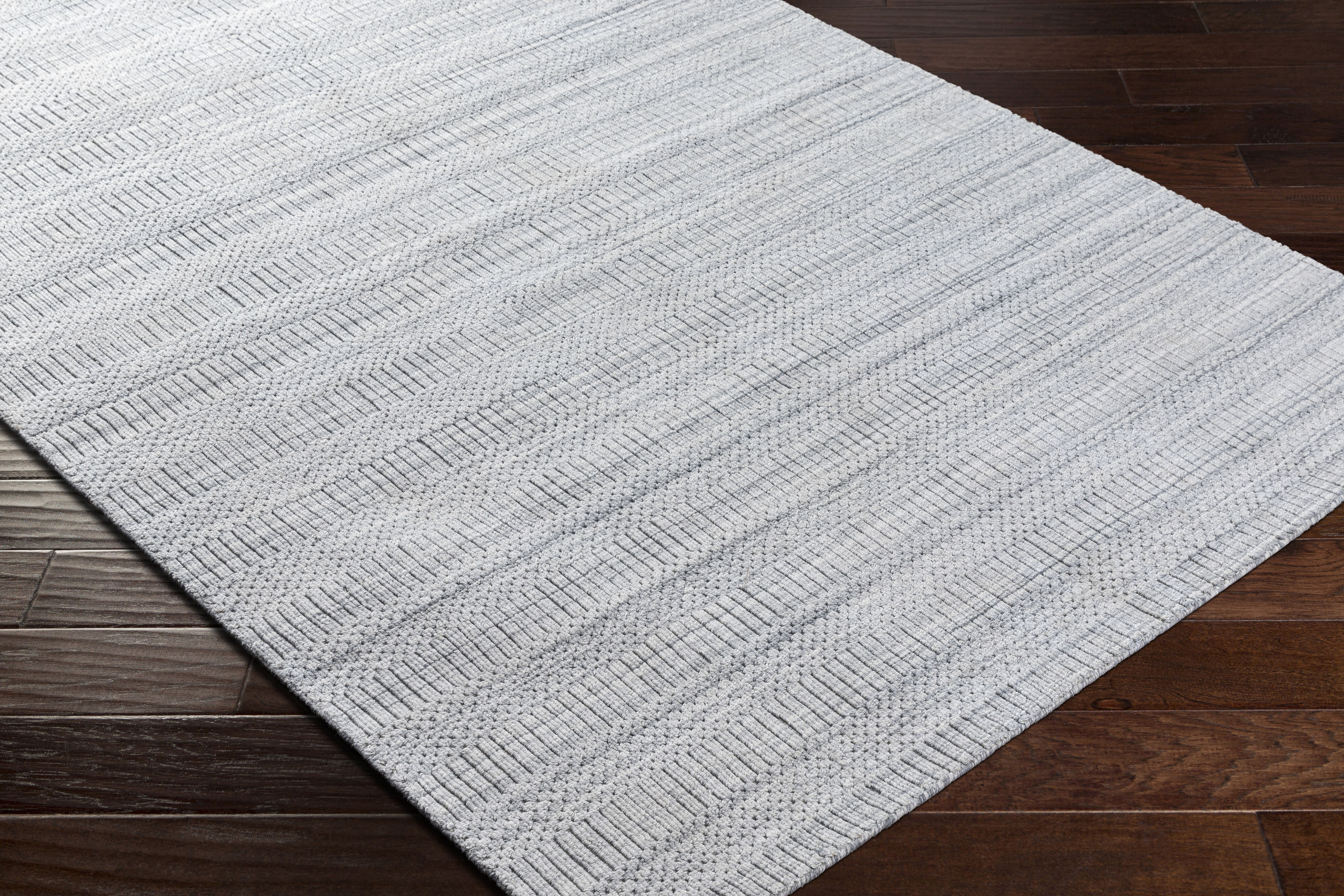 Hickory 180 X 144 inch Light Grey Rug, Rectangle