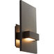 Vela 2 Light 6.88 inch Oiled Bronze Sconce Wall Light