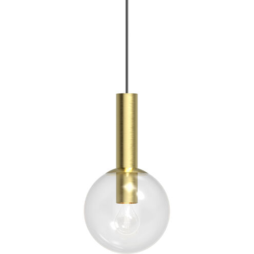Bubbles 1 Light 8 inch Satin Brass Pendant Ceiling Light