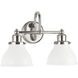 Felix 2 Light 16 inch Polished Nickel Vanity Light Wall Light