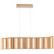 Aretha LED 17 inch Aged Brass Chandelier Ceiling Light