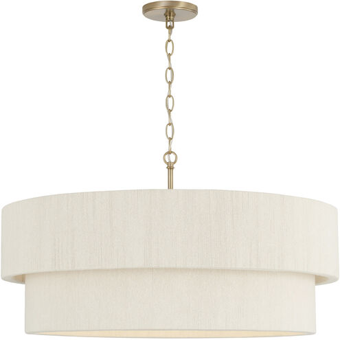 Delaney 4 Light 30 inch Matte Brass Pendant Ceiling Light