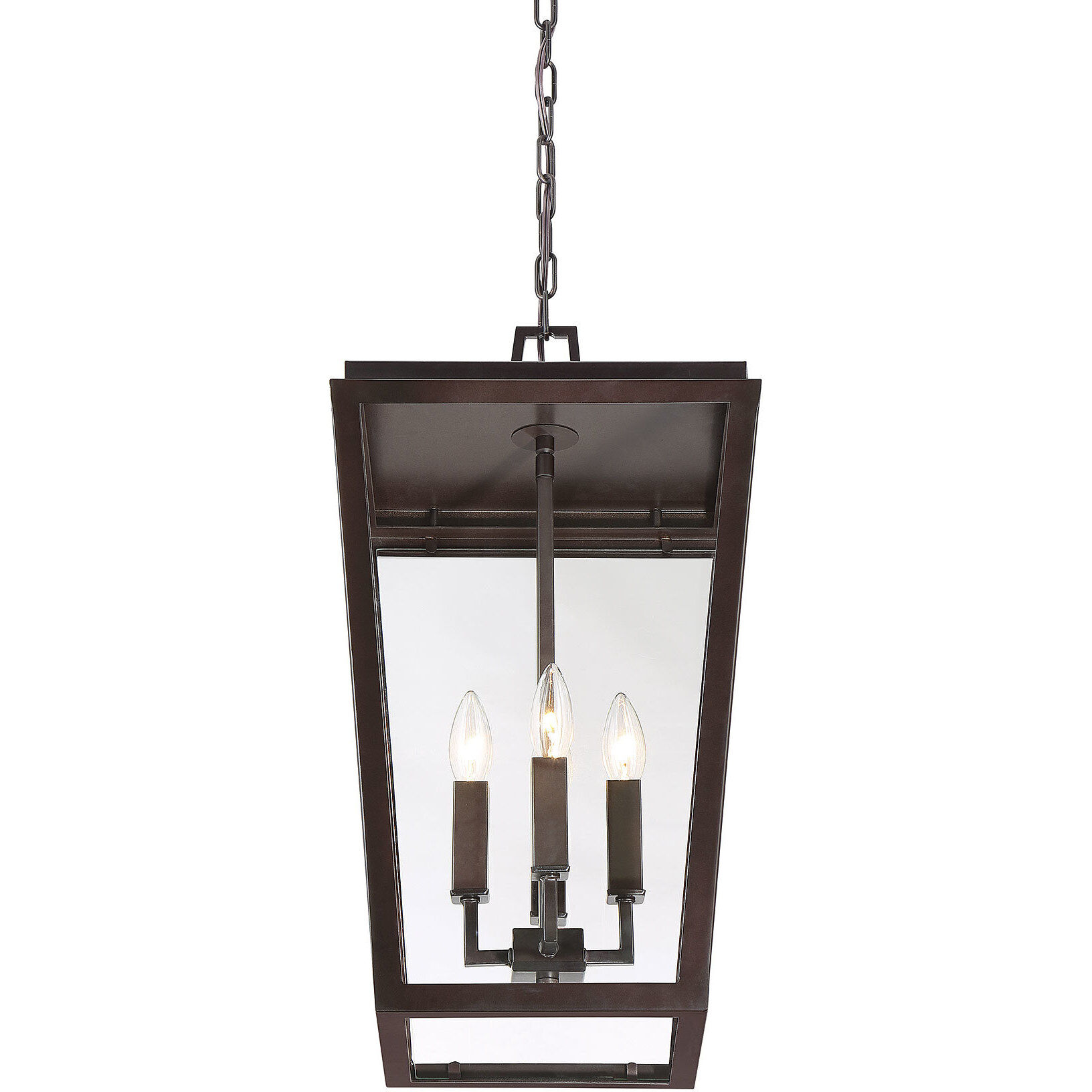 Milton 4 Light 12 inch English Bronze Outdoor Hanging Lantern