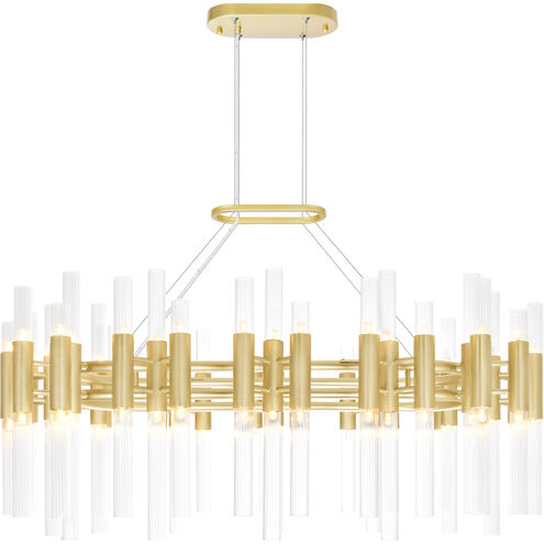 Orgue LED 39 inch Satin Gold Island/Pool Table Light Ceiling Light