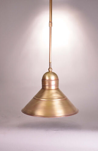 Barn 1 Light 14 inch Antique Brass Outdoor Ceiling Light