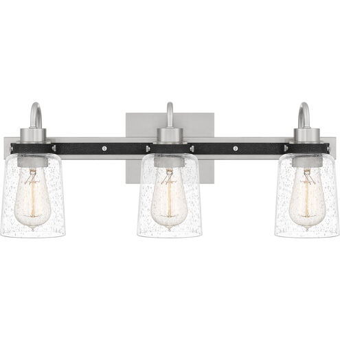Axel 3 Light 22 inch Brushed Nickel Bath Light Wall Light, Large