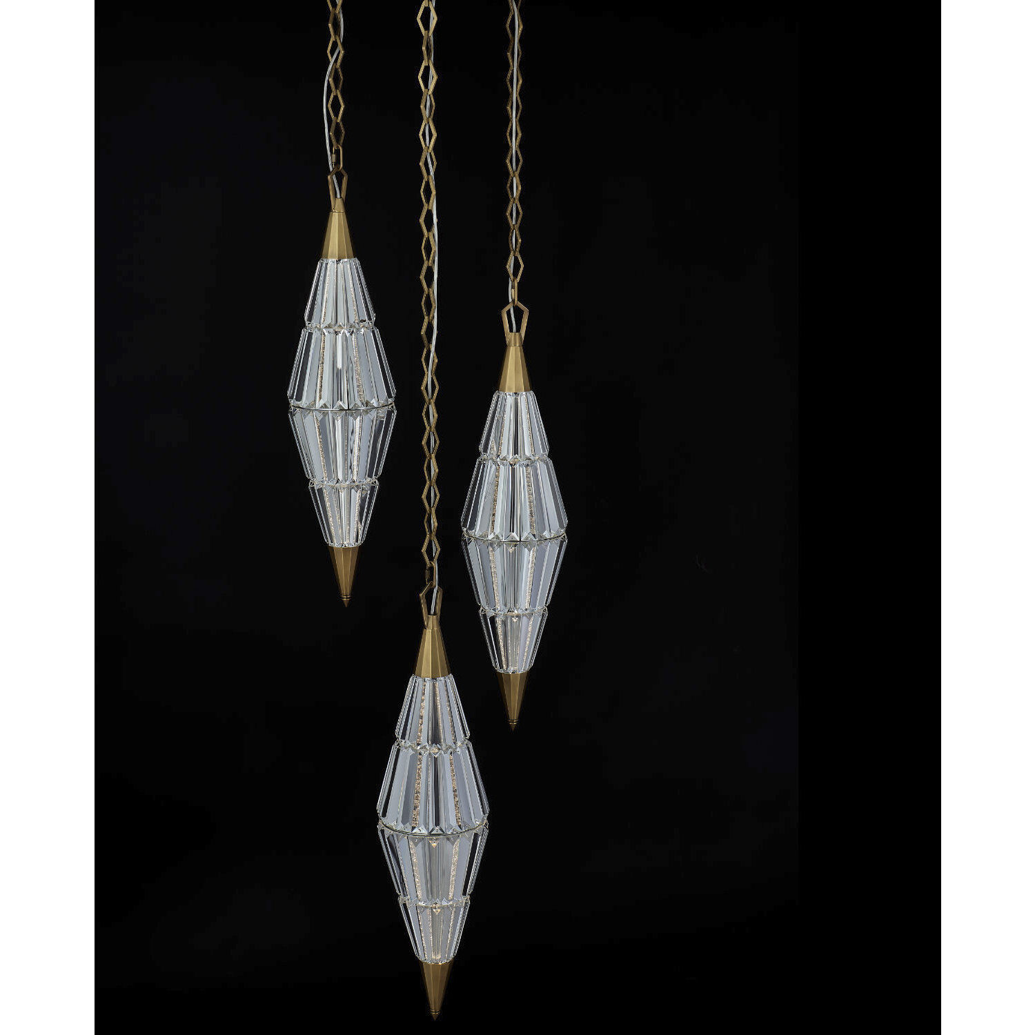 Allungato 24 inch True Brass Pendant Ceiling Light