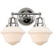 Aditi Small Oxford LED 16 inch Polished Chrome Bath Vanity Light Wall Light, Aditi