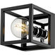 Kube 1 Light 5.75 inch Matte Black and Chrome Wall Sconce Wall Light