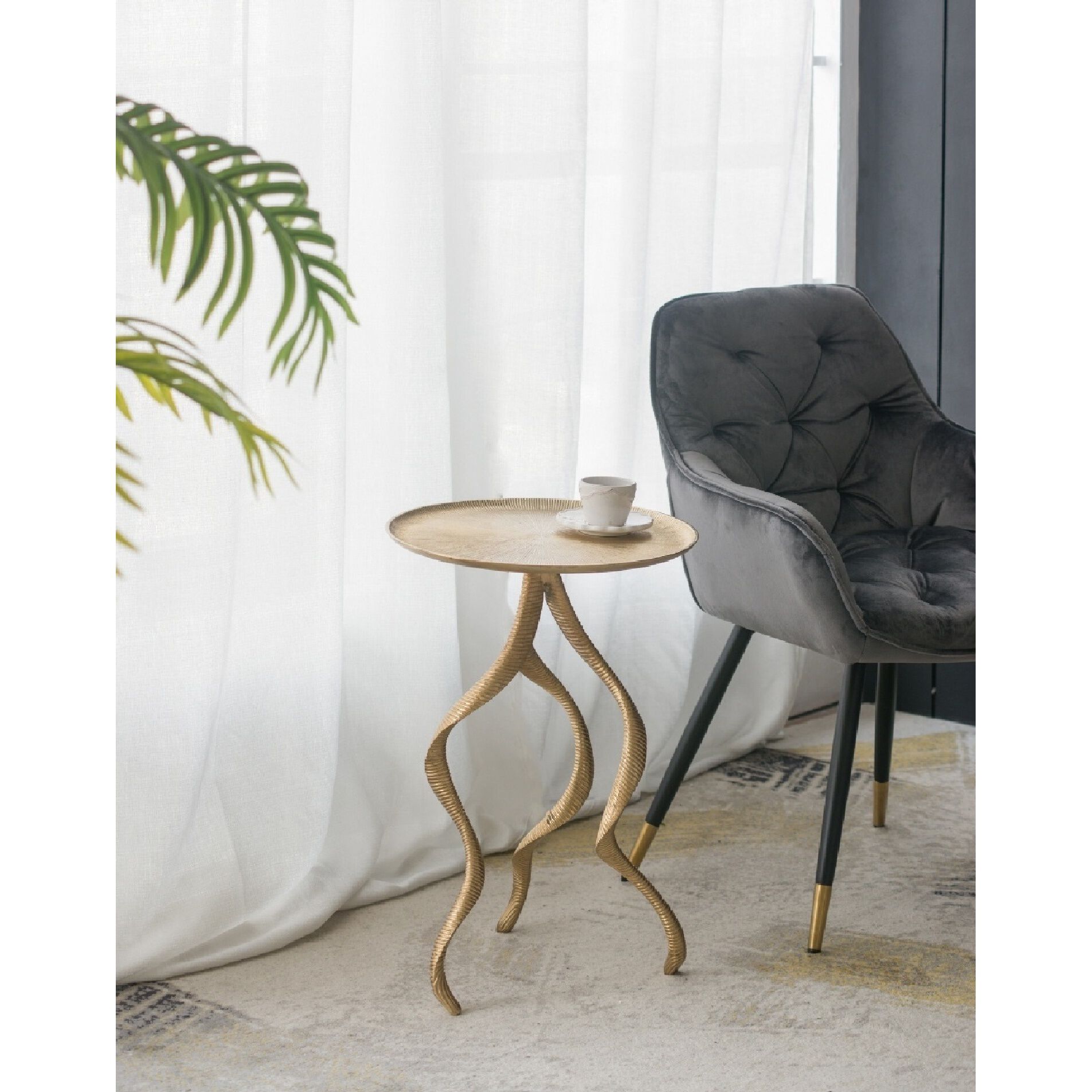 Antler 16.1 inch Gold Side Table