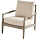 Astoria Weathered Oak And Tan Chair