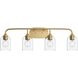 Ilia 4 Light 31 inch Brushed Gold Bath Vanity Wall Light