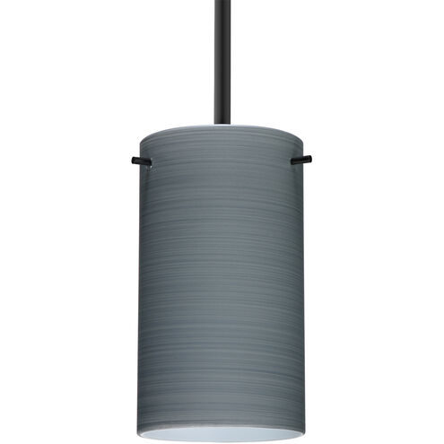 Stilo 7 LED Black Stem Pendant Ceiling Light