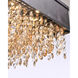 Mystic LED 32 inch Bronze Linear Pendant Ceiling Light in Scotch Crystal
