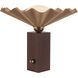 Furrow 13.5 inch 60 watt Peach Table Lamp Portable Light