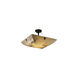Lumenaria LED 27 inch Matte Black Semi-Flush Ceiling Light in 5000 Lm LED, Pair of Cylinders, Round Bowl