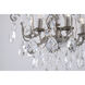 Canada 6 Light 20 inch Pewter Chandelier Ceiling Light, Pewter Frame