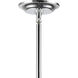 Crosspiece 6 Light 39 inch Black with Polished Nickel Chandelier Ceiling Light, H-Bar
