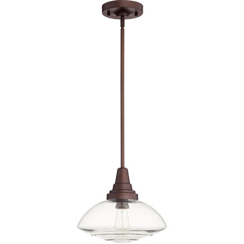 Lenticular 1 Light 13 inch Oiled Bronze Pendant Ceiling Light