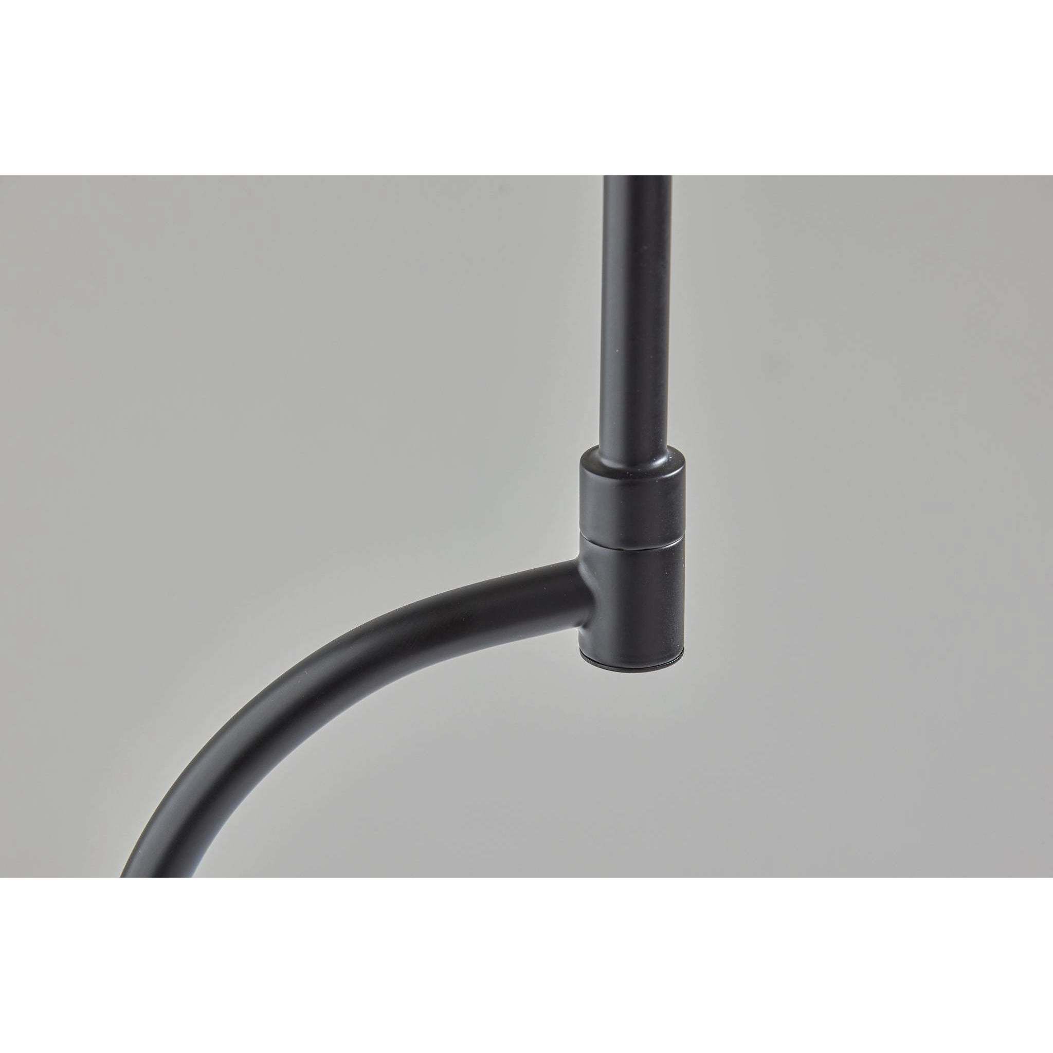 Zane 17 inch 10.00 watt Black Desk Lamp Portable Light, with Smart Switch