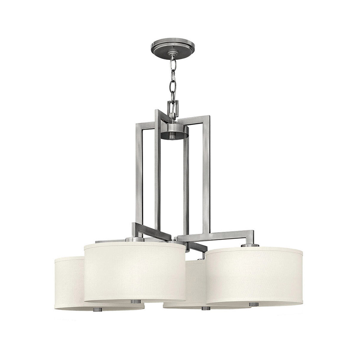 Hampton 4 Light 29 inch Antique Nickel Foyer Light Ceiling Light