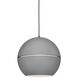 Lucas 1 Light 15.75 inch Gray Pendant Ceiling Light