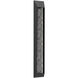 Nightfall LED 50.5 inch Textured Black with Tidal Cast Glass Outdoor Sconce in 2700K LED, Large