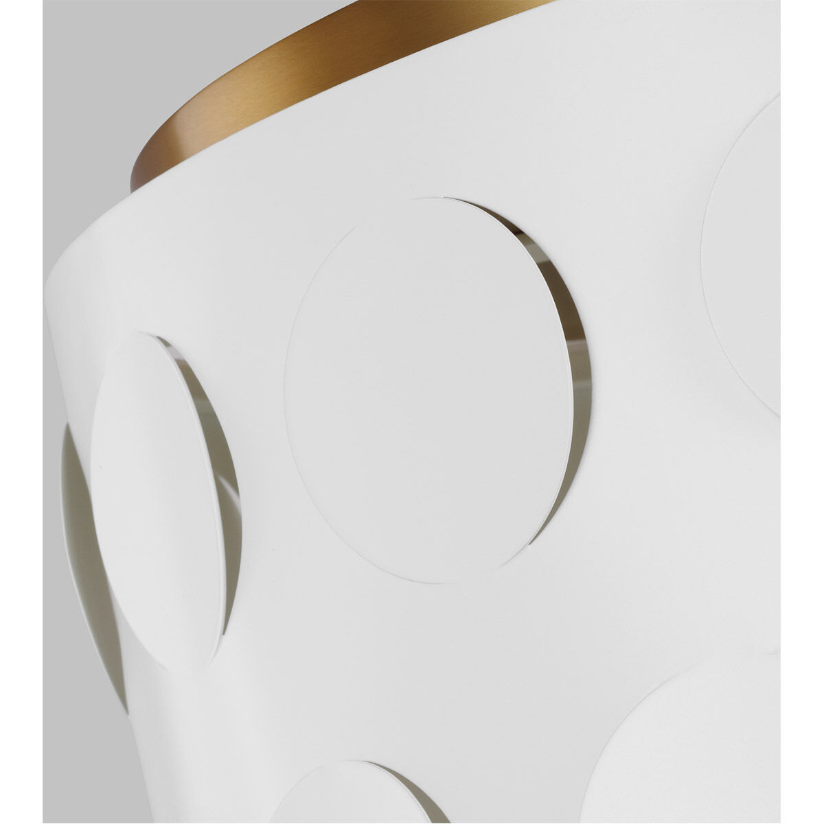 kate spade new york Dottie 3 Light 17.88 inch Burnished Brass Flush Mount Ceiling Light