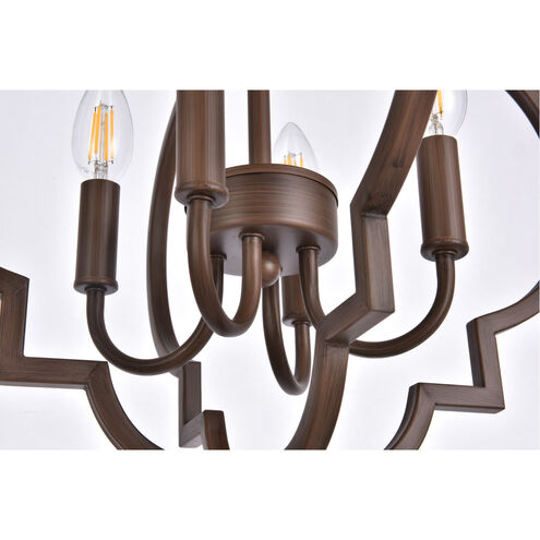 Sandara 4 Light 16 inch Weathered Oak Pendant Ceiling Light