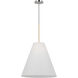 AERIN Remy 1 Light 19 inch Polished Nickel Pendant Ceiling Light