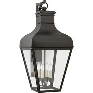 Chapman & Myers Fremont 4 Light 35.5 inch French Rust Outdoor Bracketed Wall Lantern, Large