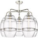 Ballston Vaz 5 Light 26 inch Polished Nickel Stem Hung Chandelier Ceiling Light