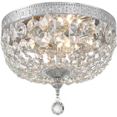 Everett 2 Light 8 inch Chrome Flush Ceiling Light