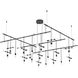 Suspenders LED 58 inch Satin Black Pendant Ceiling Light