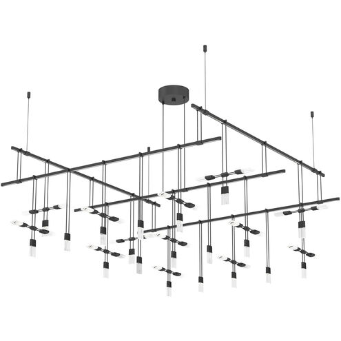 Suspenders LED 58 inch Satin Black Pendant Ceiling Light