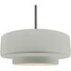 Radiance 1 Light 16.25 inch Brushed Nickel and Bisque Pendant Ceiling Light