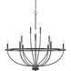 Greyson 12 Light 40 inch Matte Black Chandelier Ceiling Light
