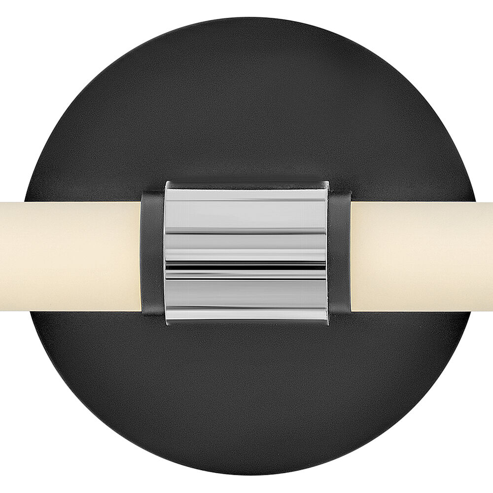 Kai LED 16.75 inch Black with Chrome accents Bath Light Wall Light, Linear