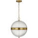 Alexa Hampton Lucinda 3 Light 15 inch Burnished Brass Pendant Ceiling Light