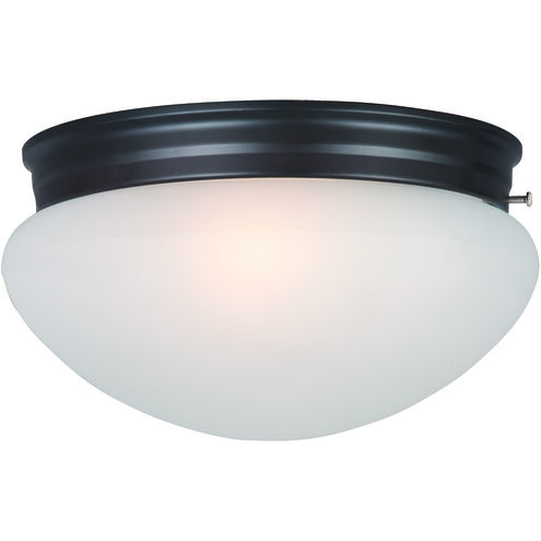 Essentials - 588x 2 Light 9 inch Oil Rubbed Bronze Flush Mount Ceiling Light in Frosted