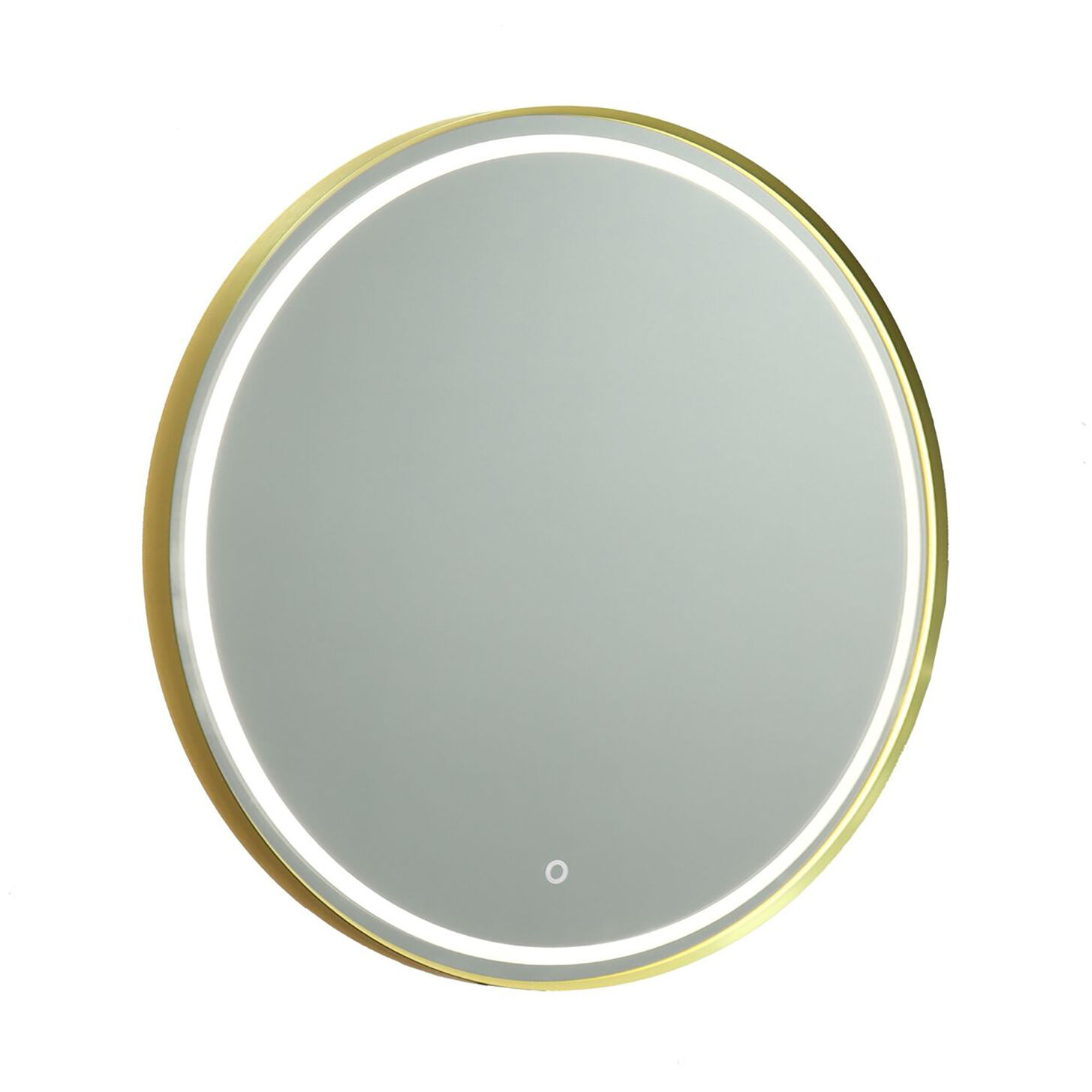 Reflections 31.5 X 31.5 inch Brushed Brass LED Mirror