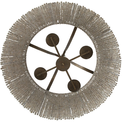 Tamara 4 Light 24.75 inch Antique Gold / Antique White Chandelier Ceiling Light